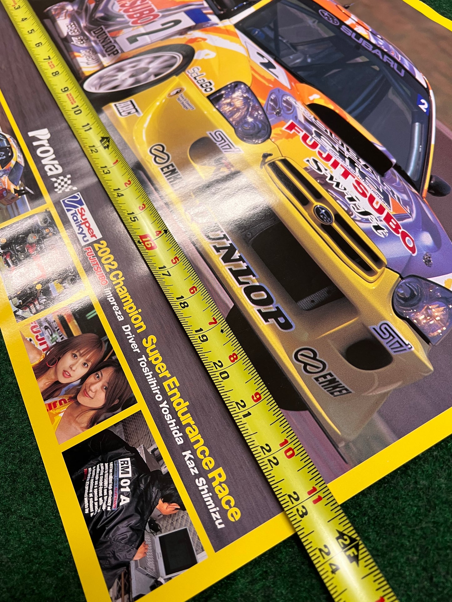 Super Taikyu Fujitsubo 2002 Subaru Impreza WRX STI Race Poster