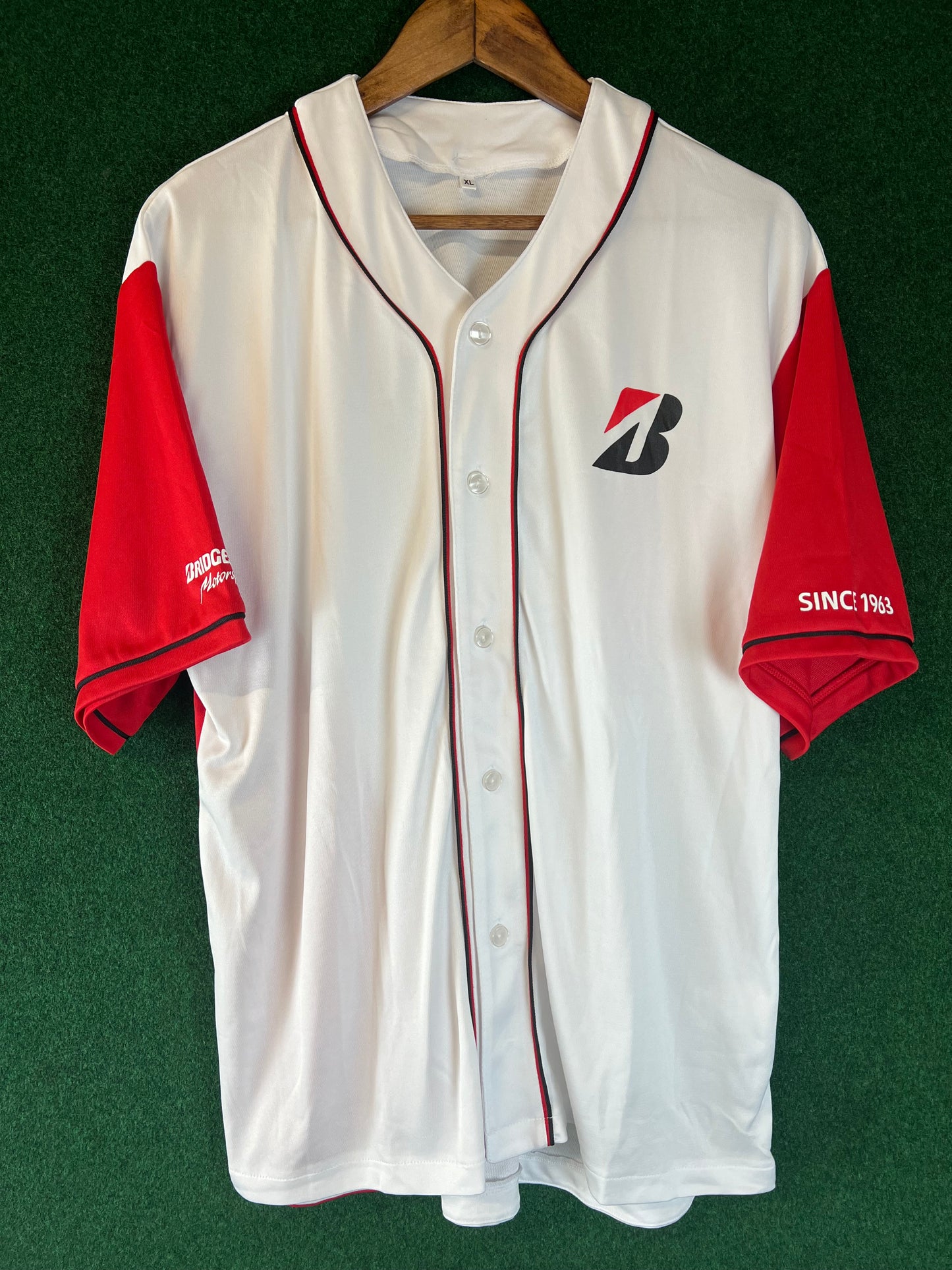 Bridgestone Motorsport - Button Down Baseball Style Jersey T-Shirt