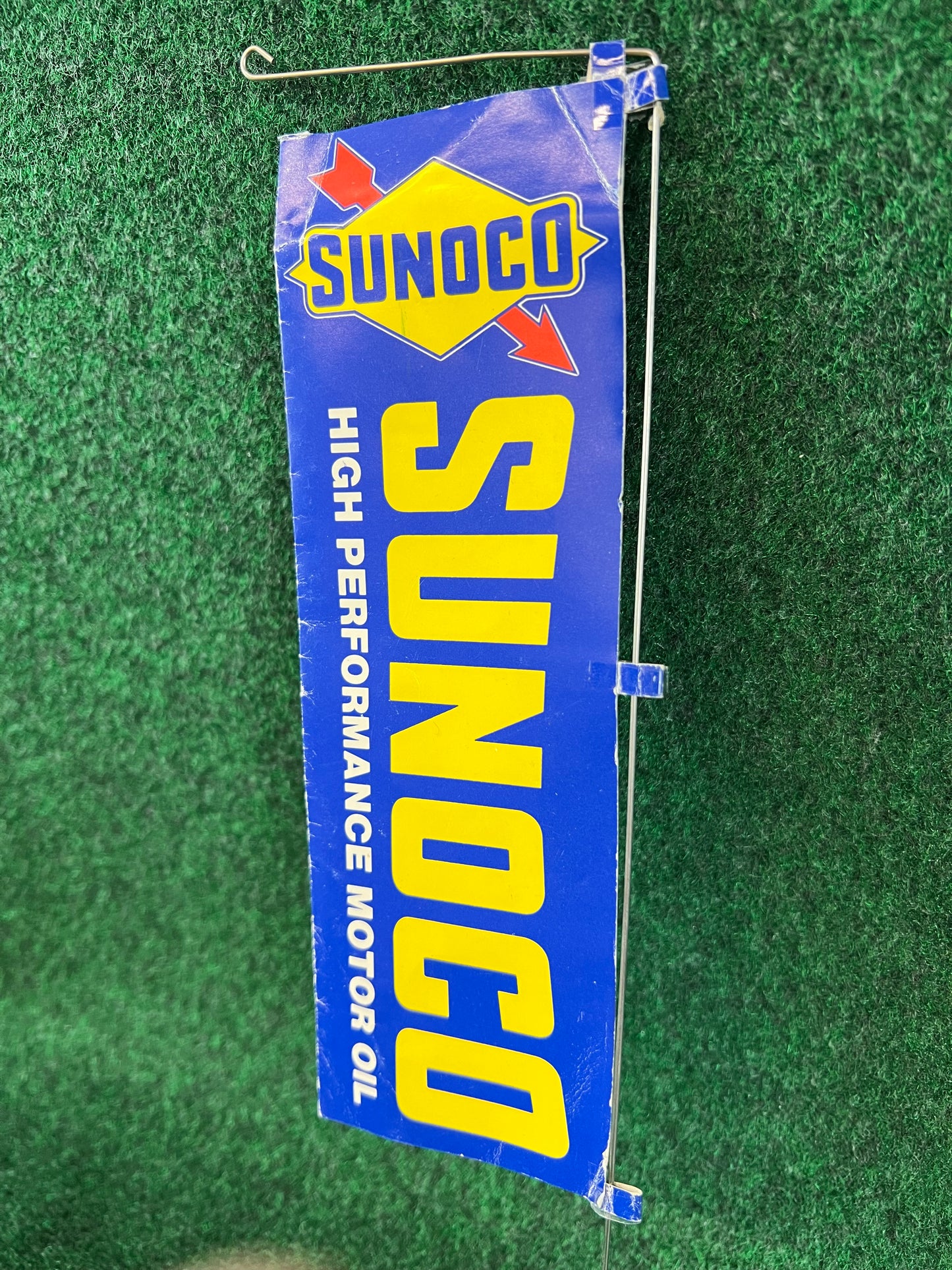 SUNOCO Oil Can Stand and Mini Nobori Advertising Flag