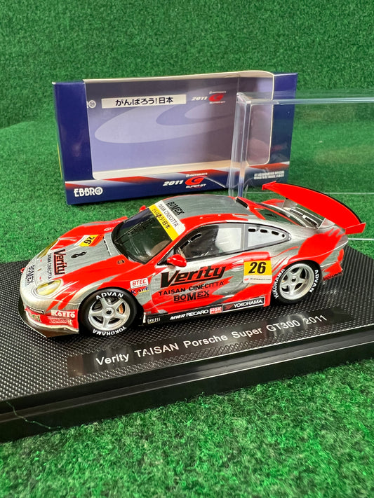 EBBRO - Super GT 2011 Verity TAISAN Porsche No. 26 1/43 Scale Diecast