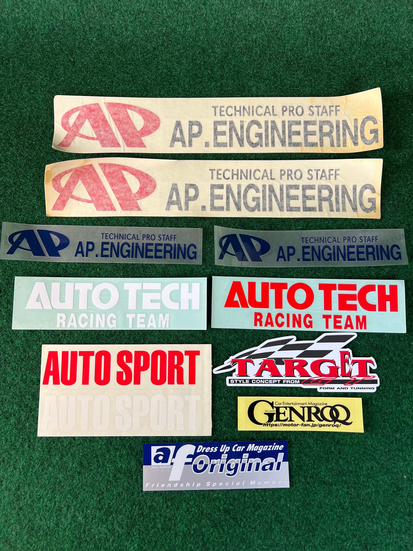 AP Engineering, AUTOTECH, AutoSport, GenroQ, Auto Fashion, Target GT Sticker and Decal Set