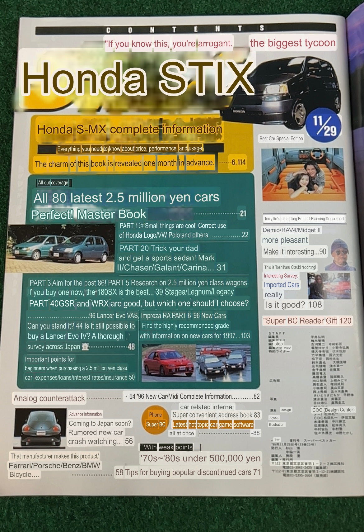 Honda S-MX on Covers Magazine Set