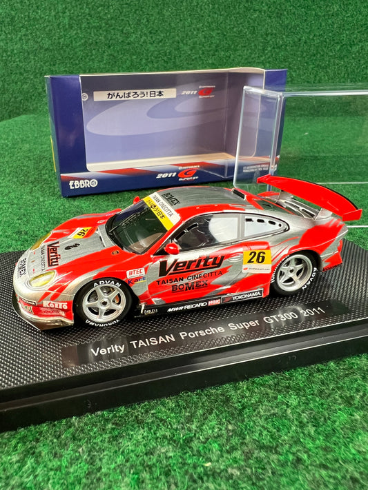 EBBRO - Super GT 2011 Verity TAISAN Porsche No. 26 1/43 Scale Diecast