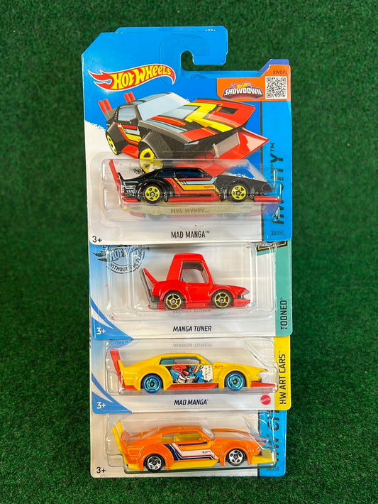 Hot Wheels - Mad Manga - Set of 4