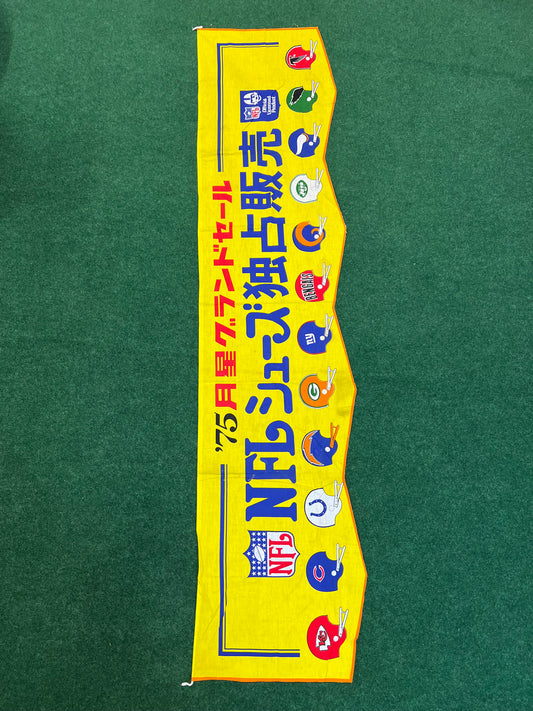 NFL - Vintage Japanese Shoes Advertising Banner