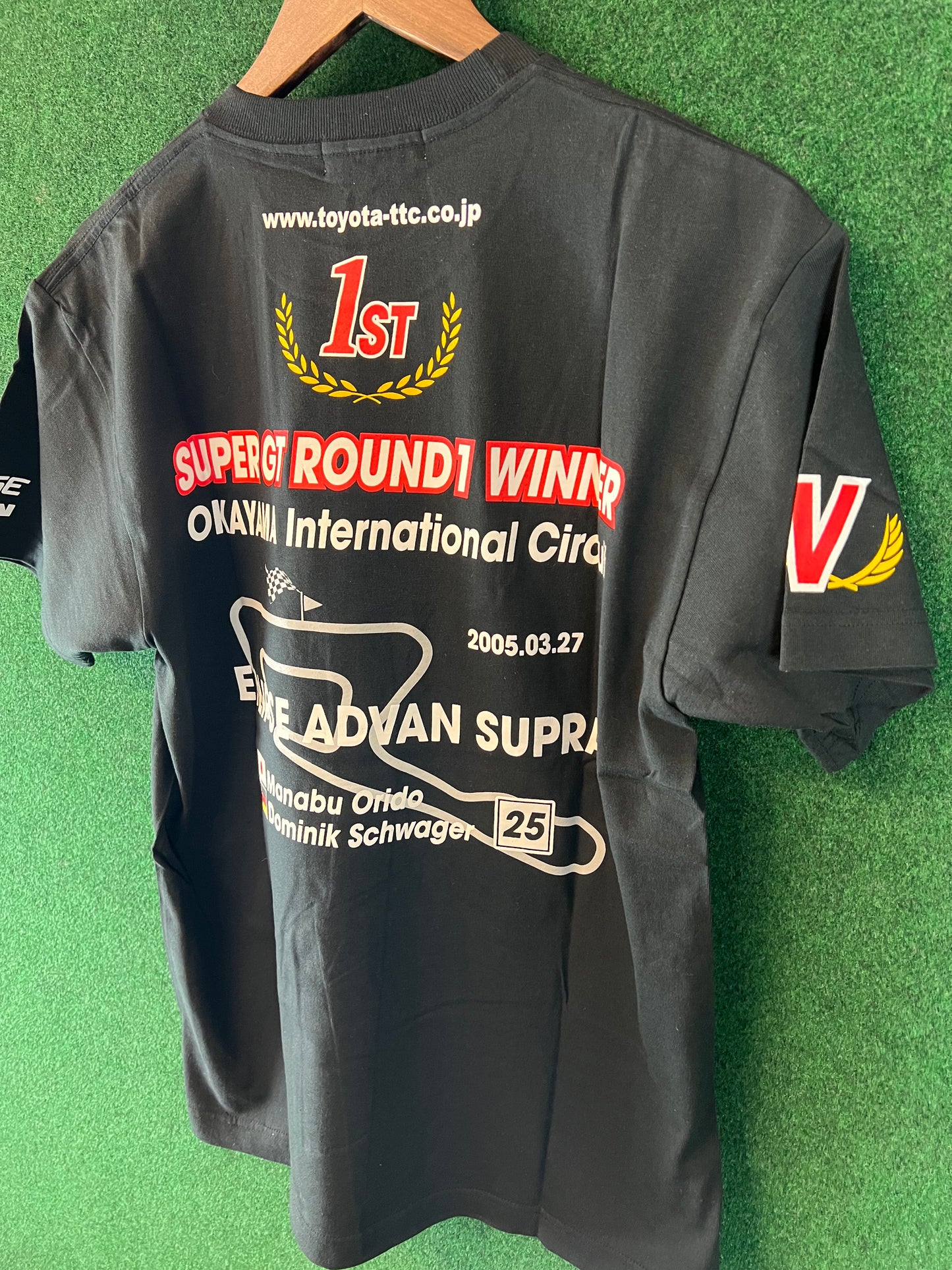 SuperGT Eclipse Advan Toyota Supra 2005 Round 1 Victory T-Shirt