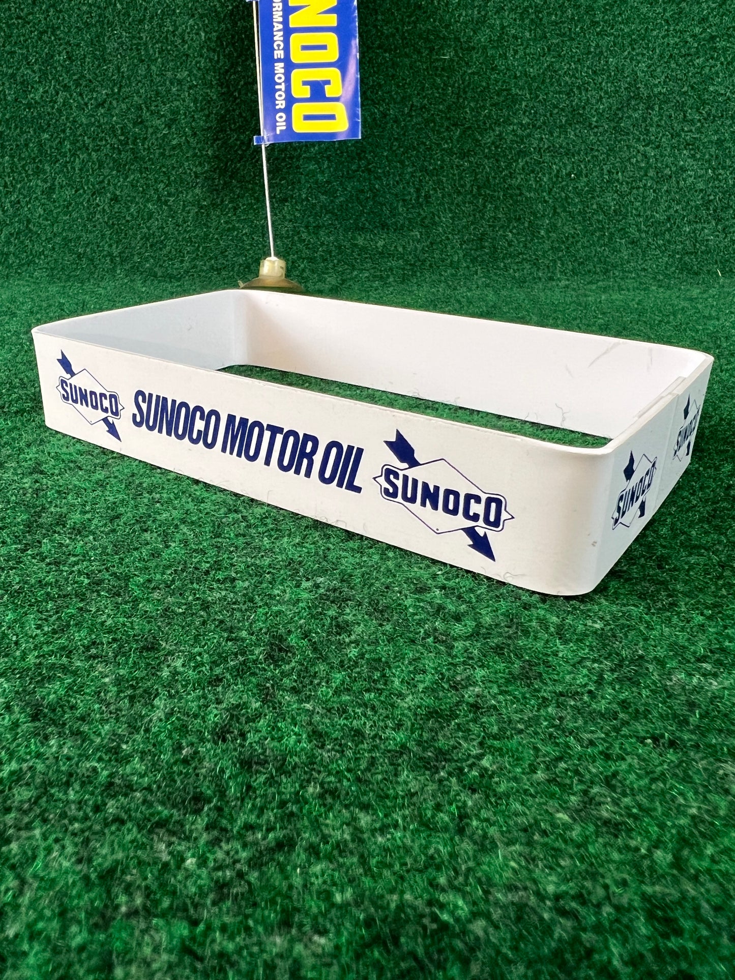 SUNOCO Oil Can Stand and Mini Nobori Advertising Flag