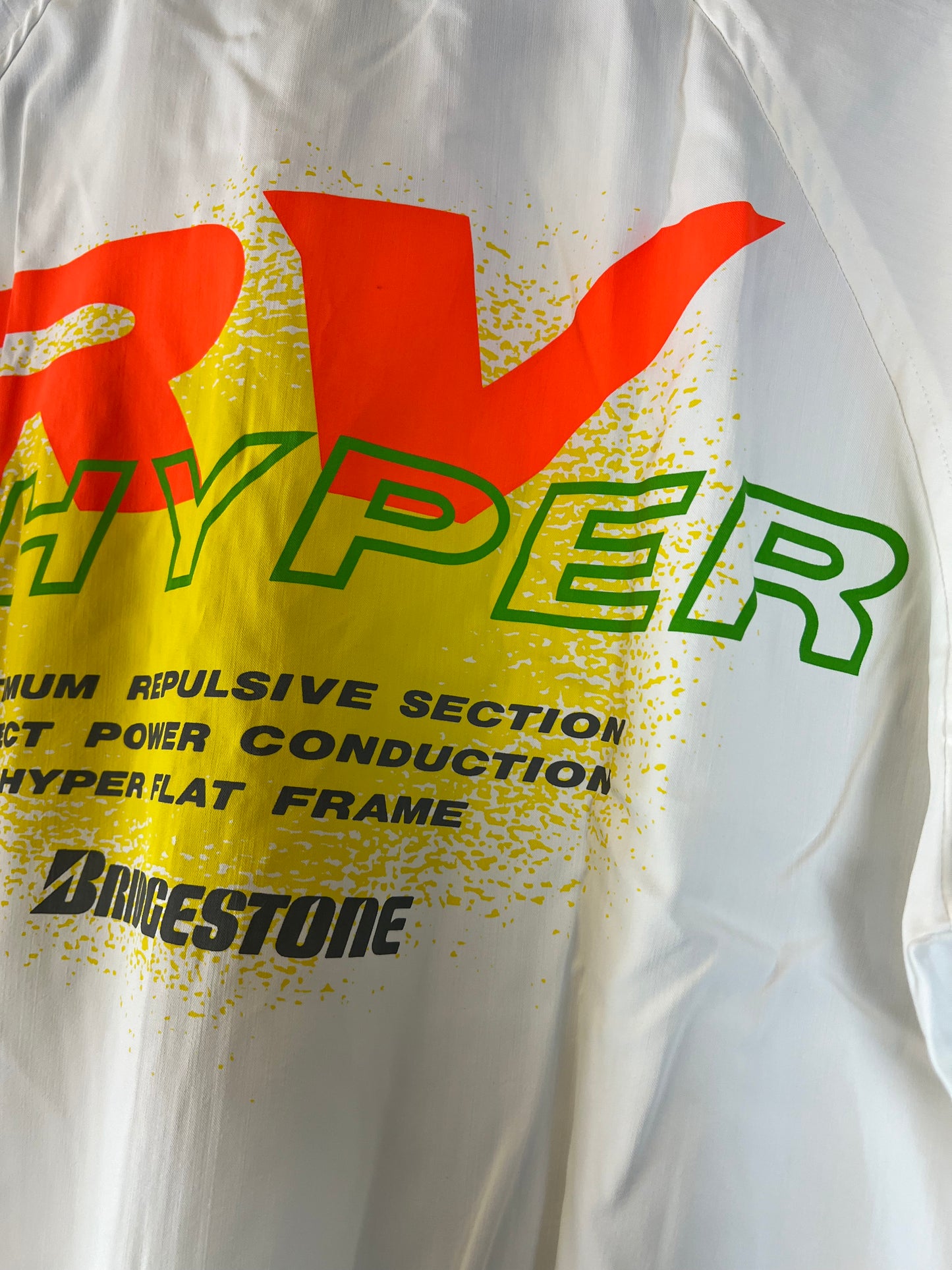 Bridgestone - Hyper RV Tennis Racket Windbreaker Vintage Cloth Zip Up Jacket