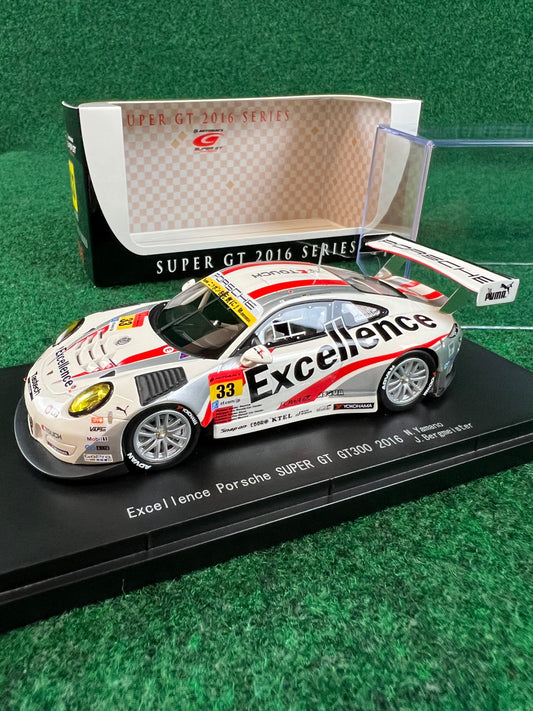 EBBRO - SUPER GT 2016 Excellence Porsche 911 GT300 No. 33 1/43 Scale Diecast