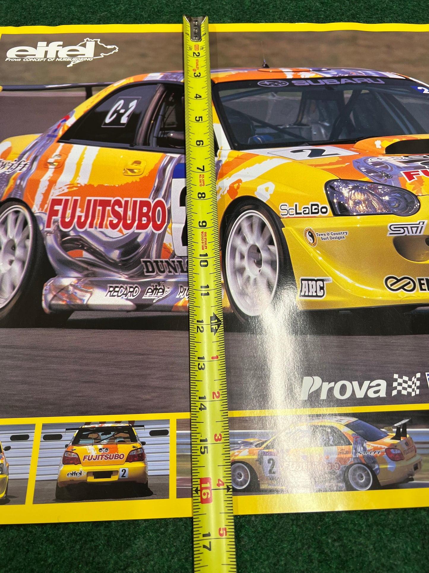 Super Taikyu Fujitsubo 2002 Subaru Impreza WRX STI Race Poster