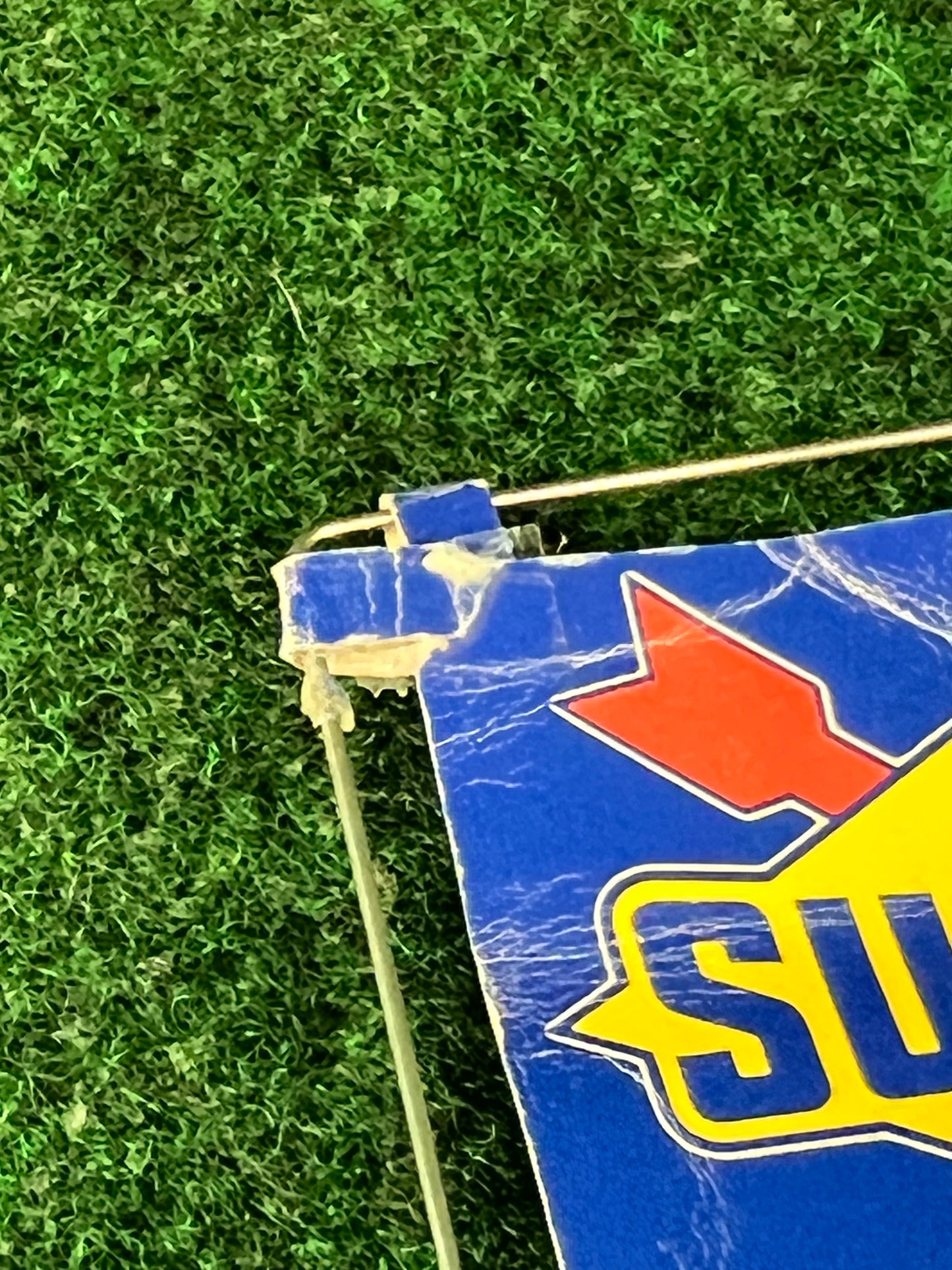 SUNOCO Oil Can Stand and Mini Nobori Advertising Flag